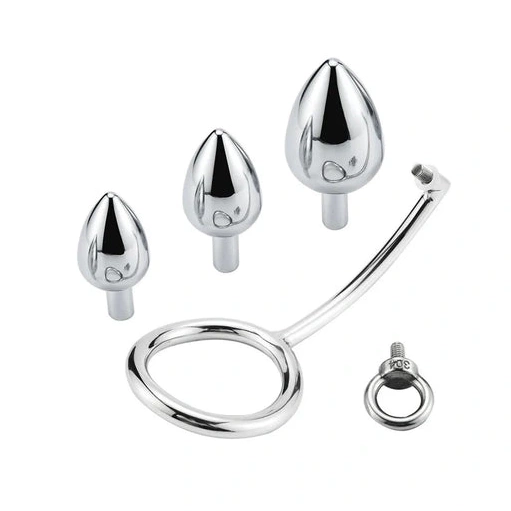 Anal Hooks Steel Ring Cock Stainless 4663 with Set Anal DiscreetChoice Hook 0204